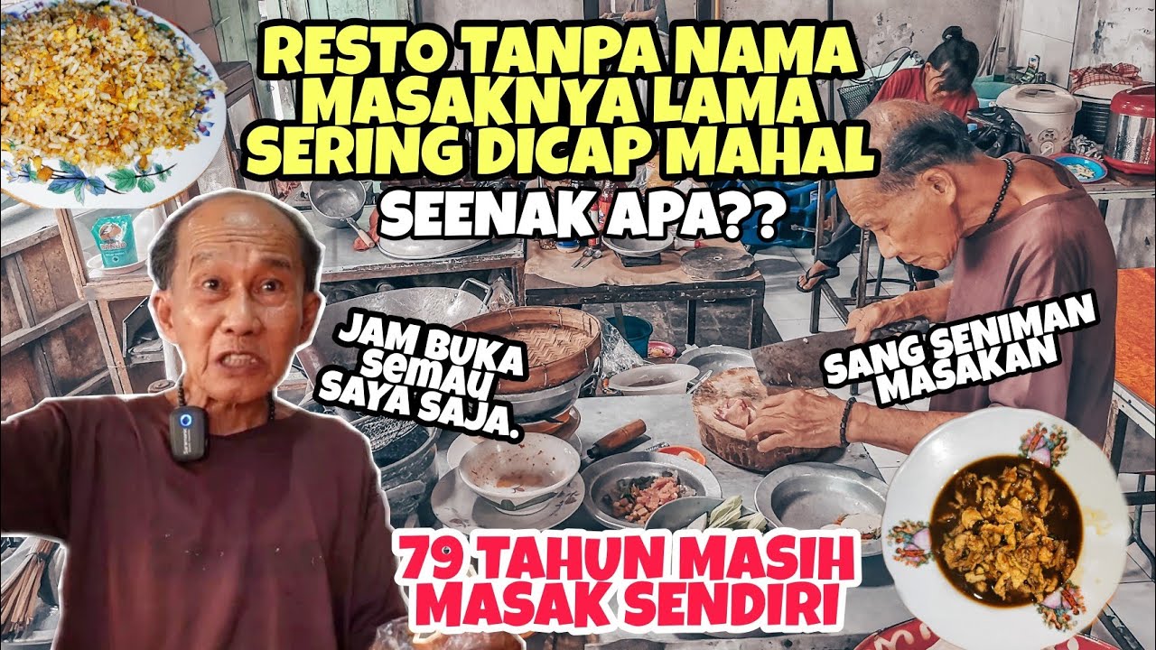 RESTO TANPA NAMA, MAKANAN DAN YANG JUAL SAMA2 LEGEND | KULINER LEGENDARIS SOLO