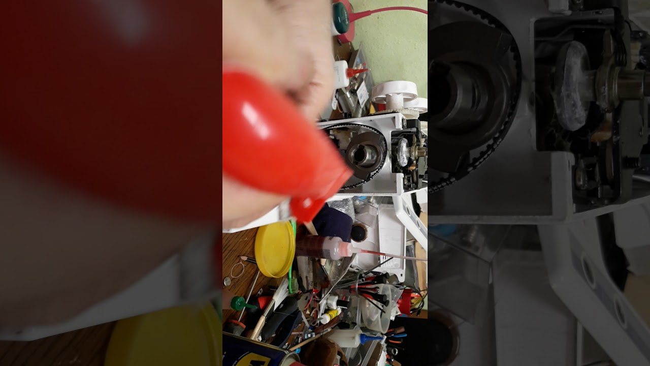 AEG Nähmaschine - Modell NM 1800 صيانة عجلة لف بكرة الخيط