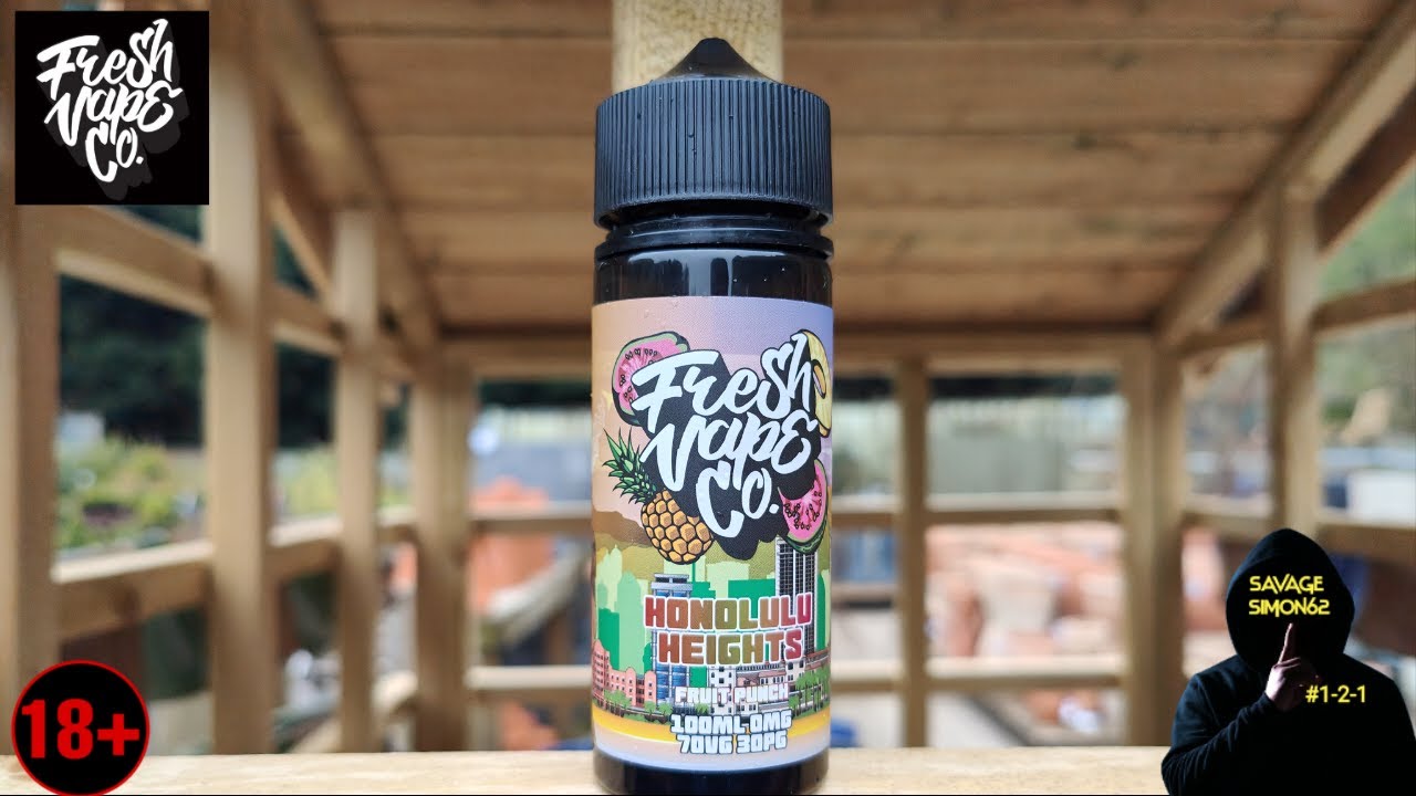 FRESH VAPE CO / HONOLULU HEIGHT'S E-LIQUID REVIEW 🔞#vapedistillery #freshvapeco #eliquidreview