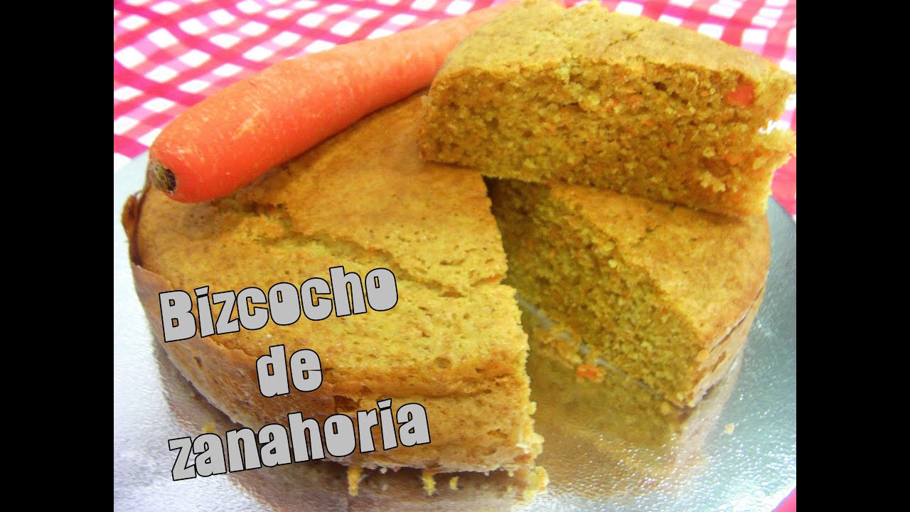 Receta - Bizcocho de zanahoria esponjoso