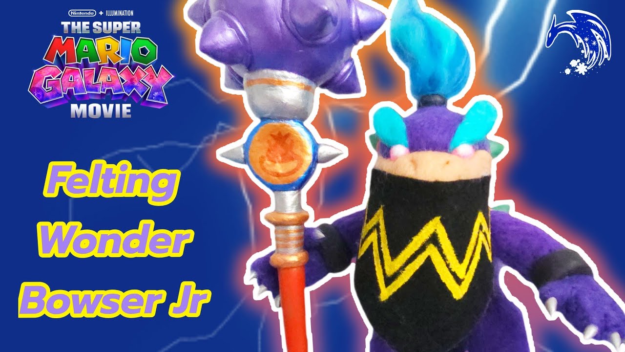 Handmade Wonder Bowser Jr | The Super Mario Galaxy Movie Needle Felting 