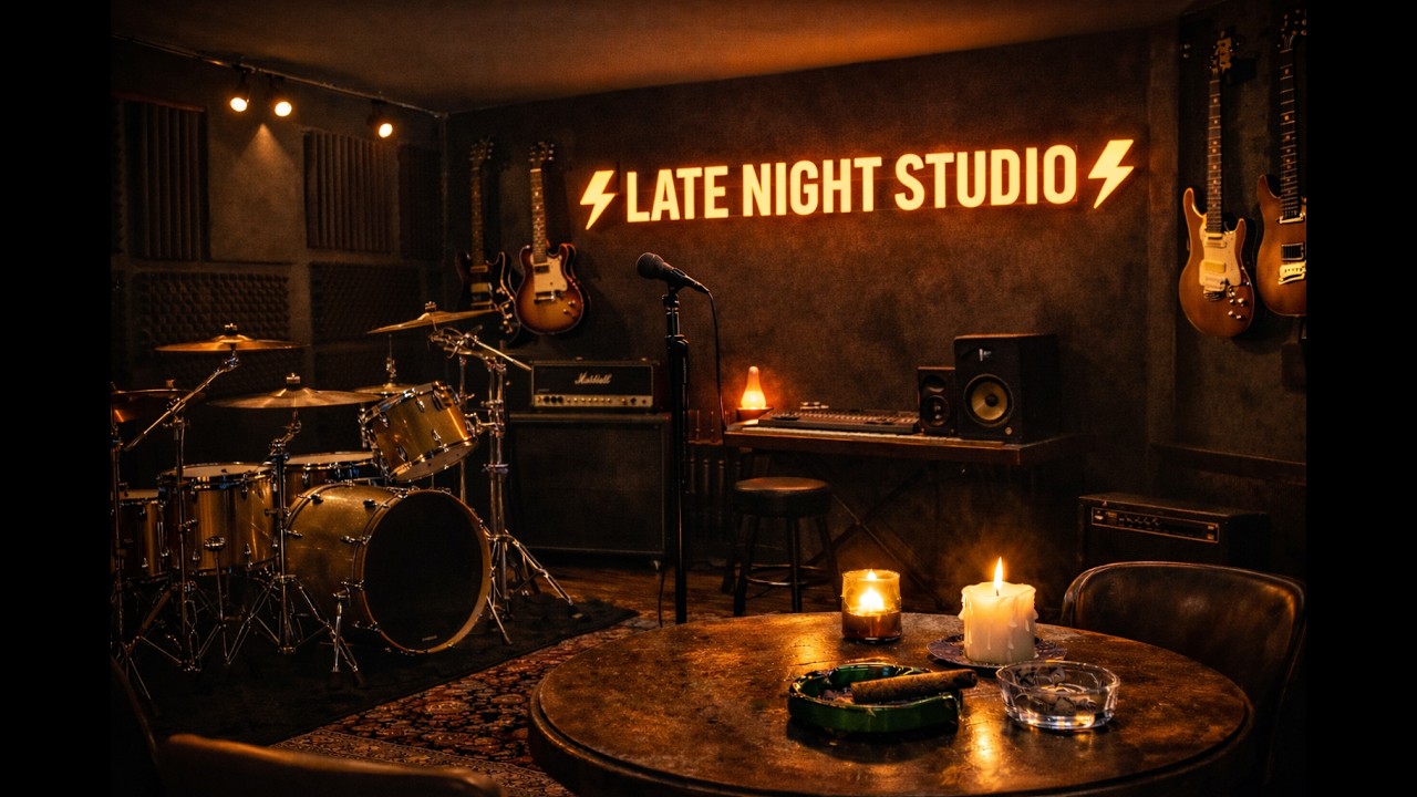 Late Night Studio⚡David Gilmour, Eric Clapton, Jimmy Page, Keith Richards 🎸 Easy Listening🤘Rock LoFi
