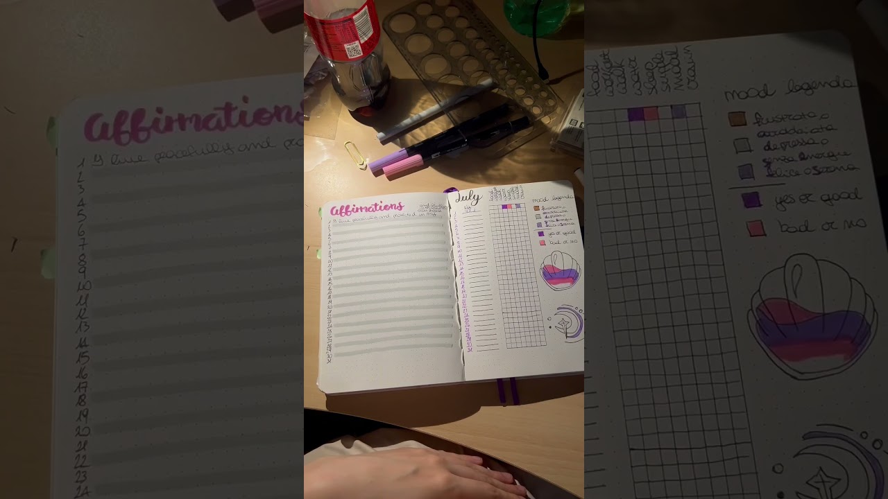 July bullet journal setup #bujo #bujosetup #shorts