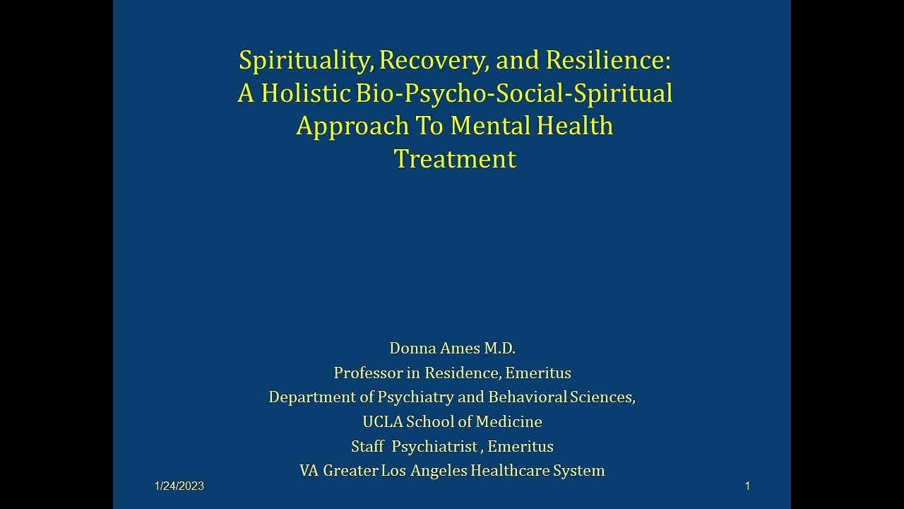 A Holistic Bio-Psycho-Social-Spiritual Approach to Mental Health Treatment