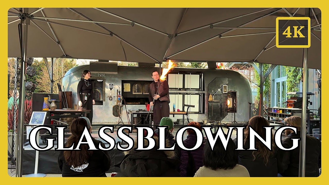 How Glass Is Shaped for Art | Glassblowing at Chihuly Garden and Glass | 4K