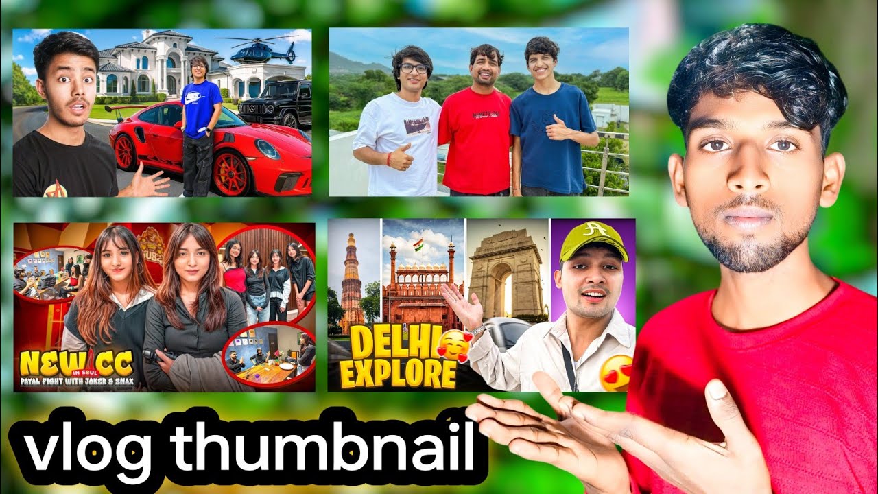 How ToMake Vlog Thumbnail |Vlog ThumbnailTutorial |Vlog Thumbnail / Vlog Thumbnail Kaise Banaye