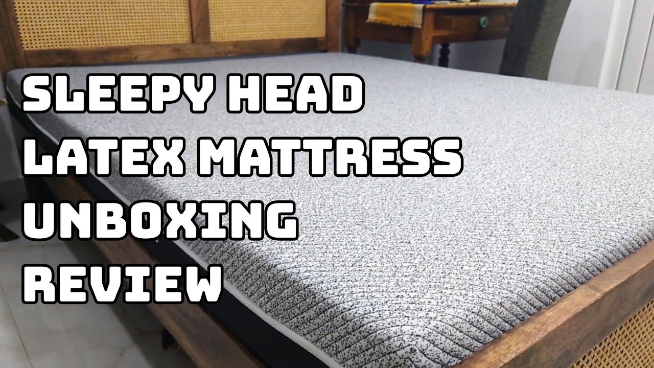 Sleepy Head latex queen size mattress -laxe Unboxing Review #sleepyhead #sleepycat #wakefit #emma