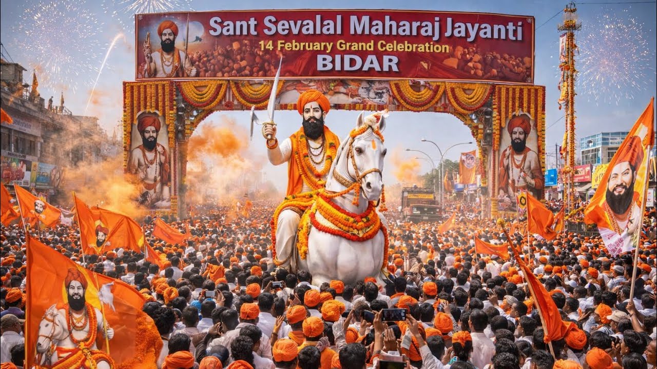 Jai Sevalal 🏳️ Sevalal Jayanti 😍|  Bidar | @Banjaramotovlogger16 