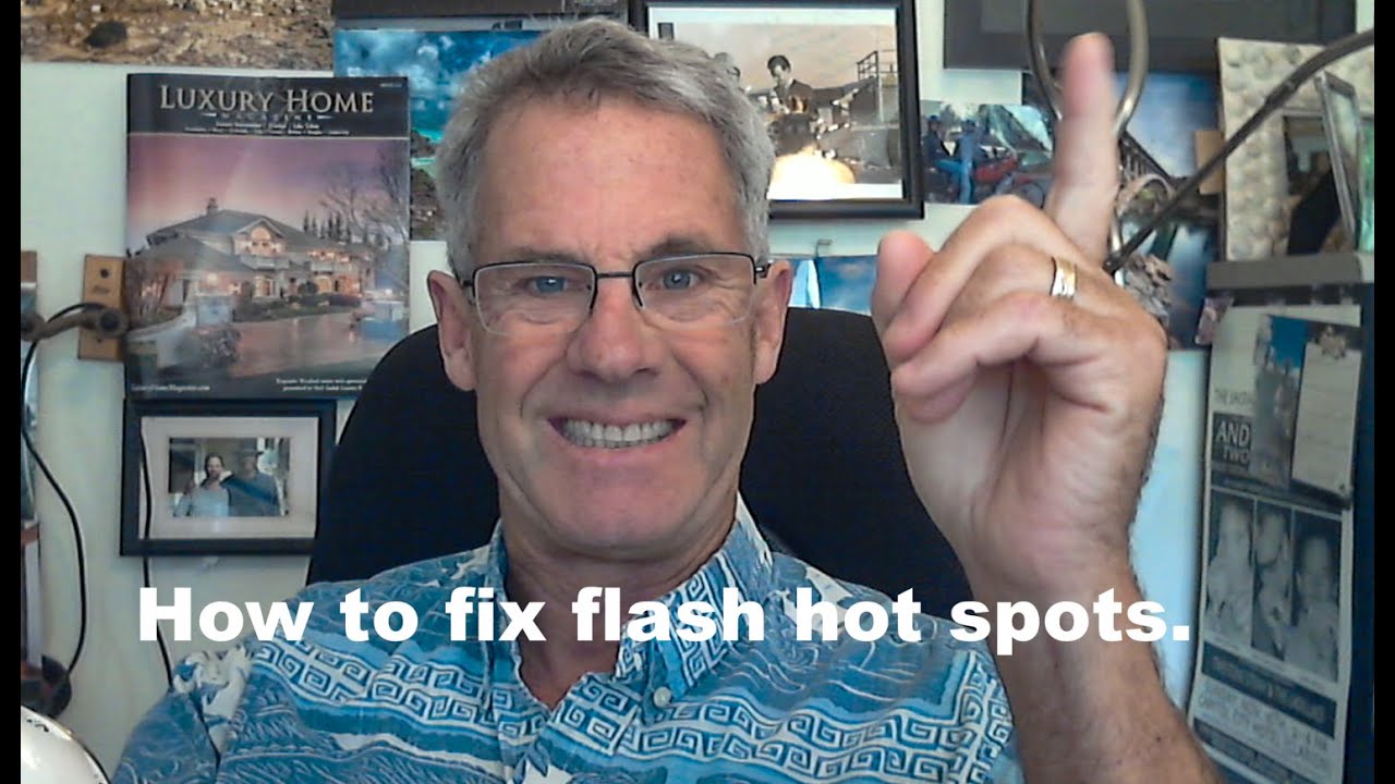 How to fix flash hot spots from your lights.