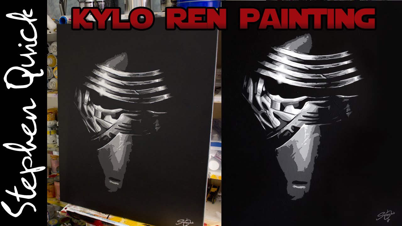KYLO REN SPEED PAINTING | Star Wars Art By Stephen Quick