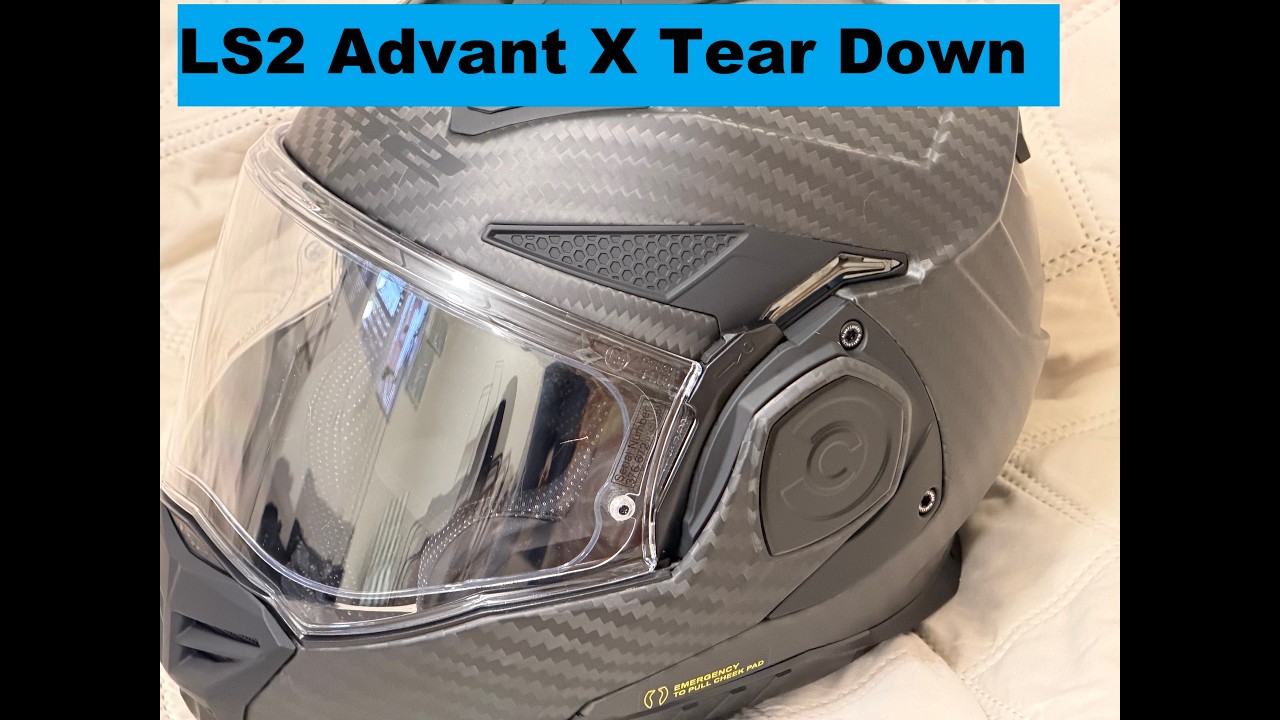 LS2 Advant X Motorcycle Helmet Tear Down