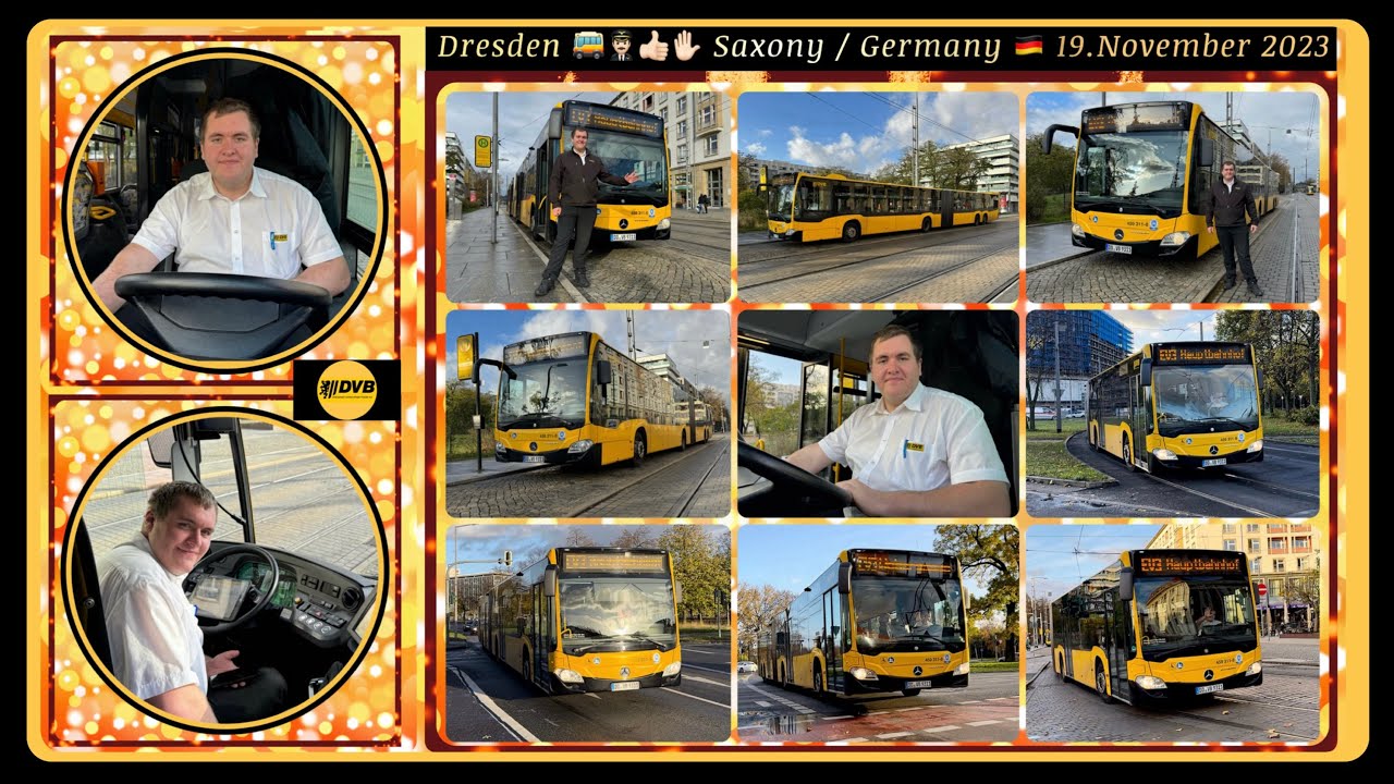 Dresden Bus line EV3 with the Bus driver Christoph / Buslinie EV3 mit dem Busfahrer Christoph