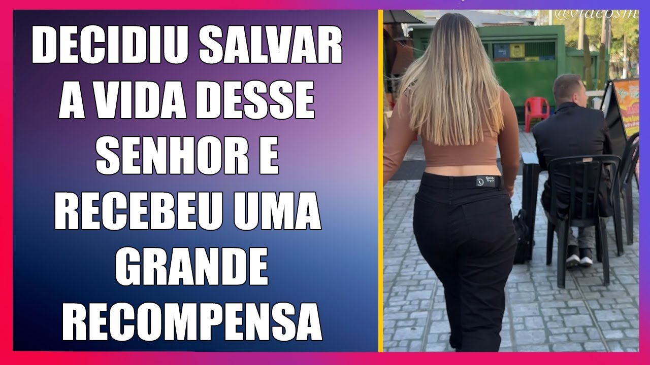 Decidiu salvar a vida desse senhor e recebeu uma grande recompensa.