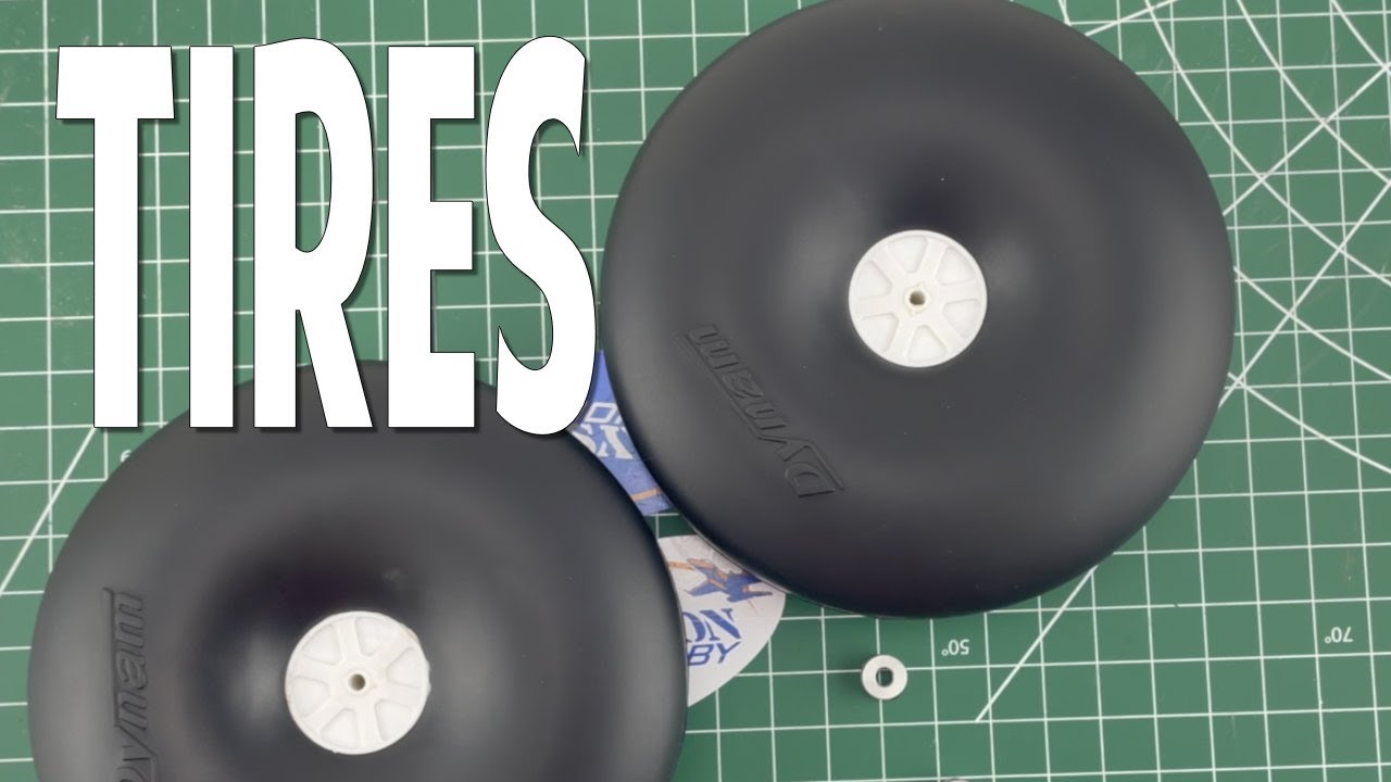 New 5.5 inch Radio Control Airplane Tires - Dynam RC