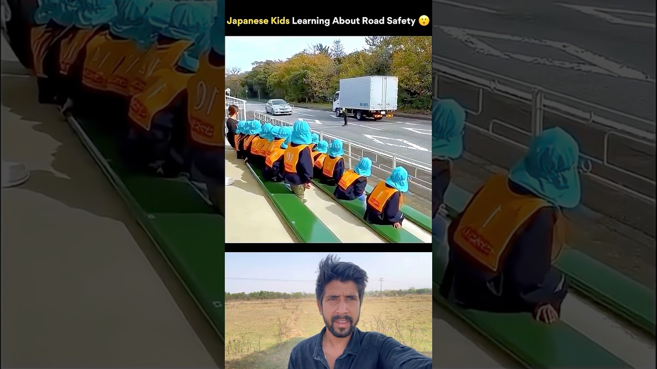 Japanese Kids Learning About Road Safety🫡🚙#reaction #shorts #japan