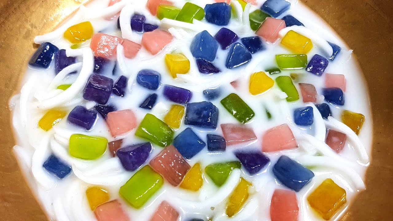 กับข้าวกับปลาโอ 770 บัวลอยธานอส บัวลอยแก้ว 6 สี นุ่มหนึบหนับ ใสวิ๊ง Thanos gem with Coconut Milk