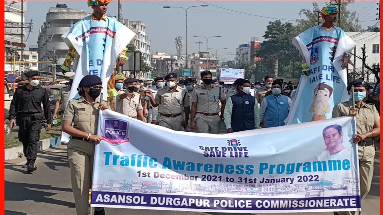 Asansol Durgapur Police Comissionarate Awareness Rally।Bjp Ki Orse CP Office Ko Dia Geyapan