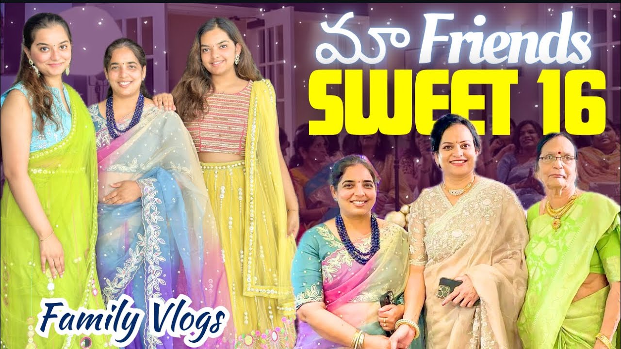 Birthday Celebrations: amma tho Sweet 16 Party DIML || Telugu Vlogs in USA || English Subs || A&C