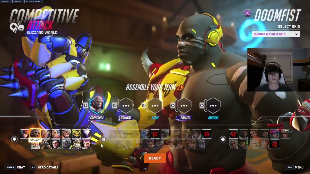Overwatch 2 Rank 1 Doomfist Cartifan Dominates Top Ranked Games