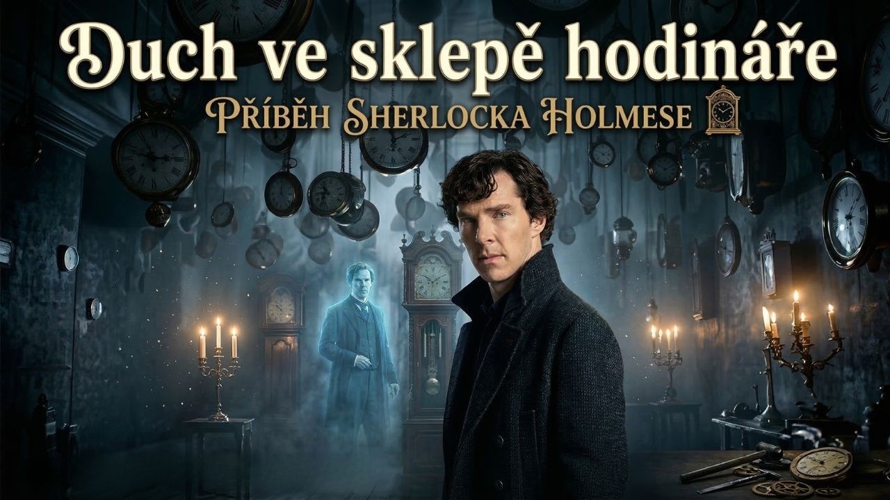 Duch ve sklepě hodináře | Příběh Sherlocka Holmese.