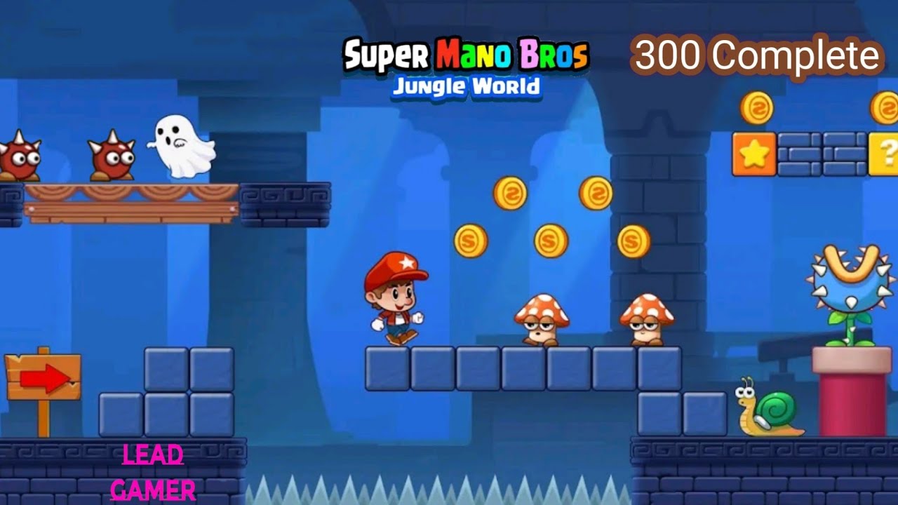 Super Mano Bros Jungle World Level 300 Complete #gameplay #games #gaming