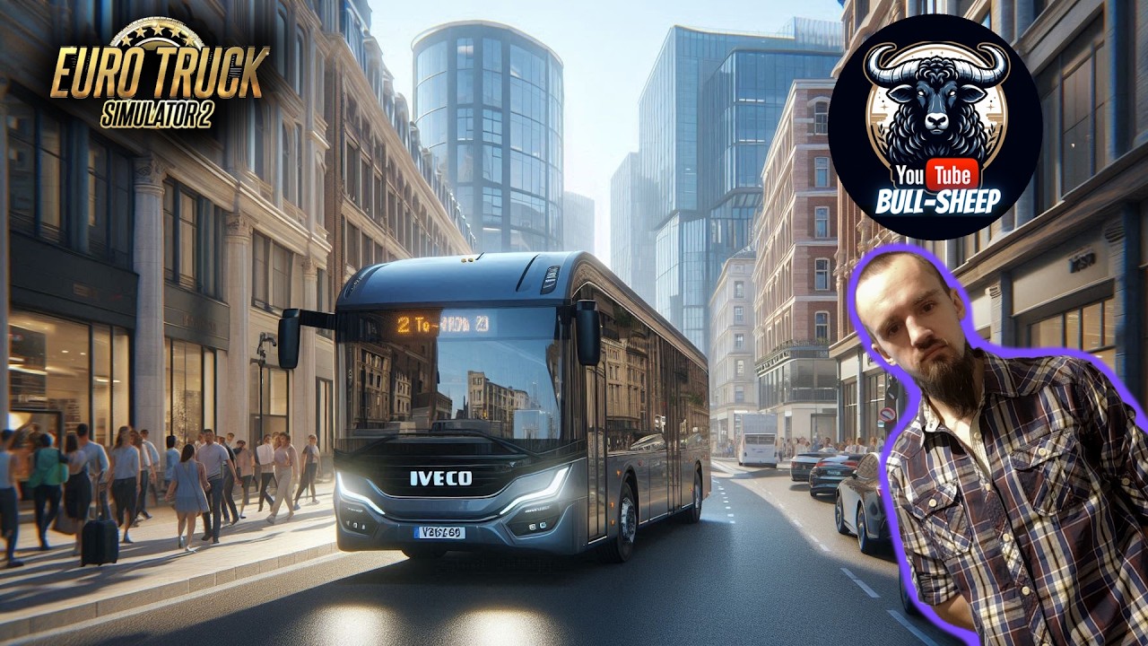Автобусом ETS 2 #272 Українською BULL-SHEEP Logitech G920 + Shifter