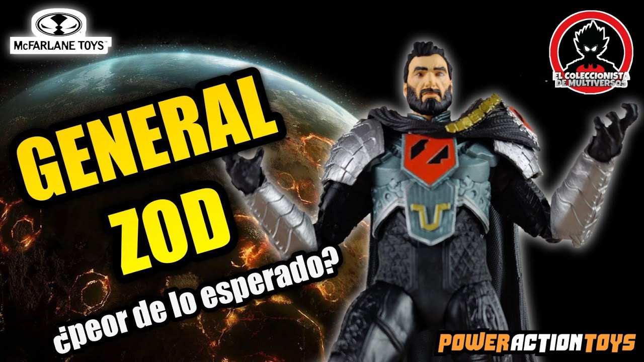 ⚫ GENERAL ZOD REBIRTH🌕 DC Multiverse McFarlane Toys review en Español! Esta bien... pero... 🤔
