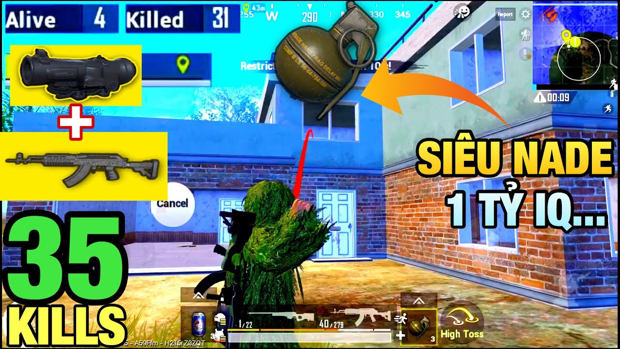 [PUBG Mobile] Thử Thách Sấy Berry M762 với X6 Không Kéo Nhỏ | Clear Team Với Siêu Nade Bo Cuối | T98