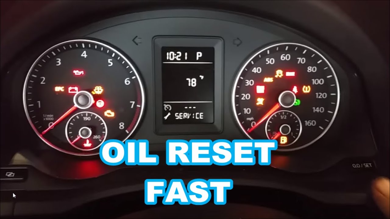 2010  VW JETTA OIL LIFE RESET IN 30 SECONDS wrench