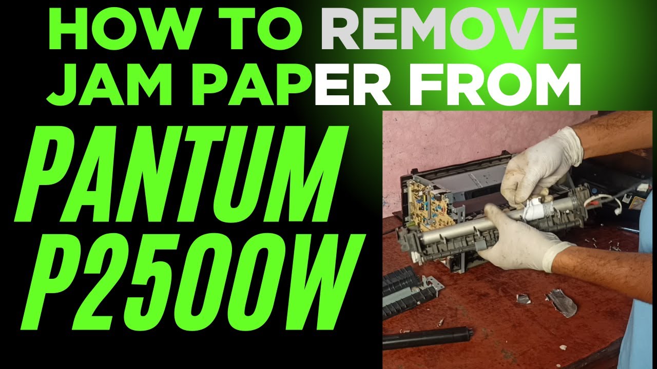 how to remove jam paper from pantum printer ||Pantum P2500w Paper jam|| how to clean pantum printer?