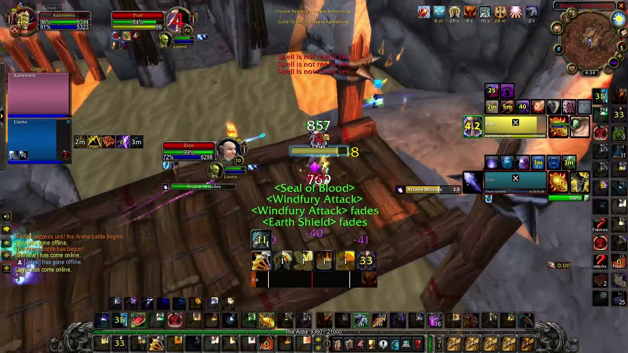 Classic TBC Arena Highest Rated Ret Paladin #2