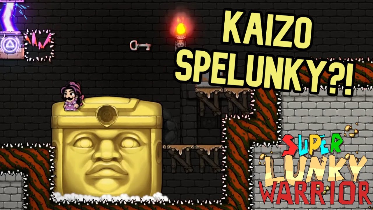 Kaizo Spelunky Mod?! - Super Lunky Warrior Pt. 1