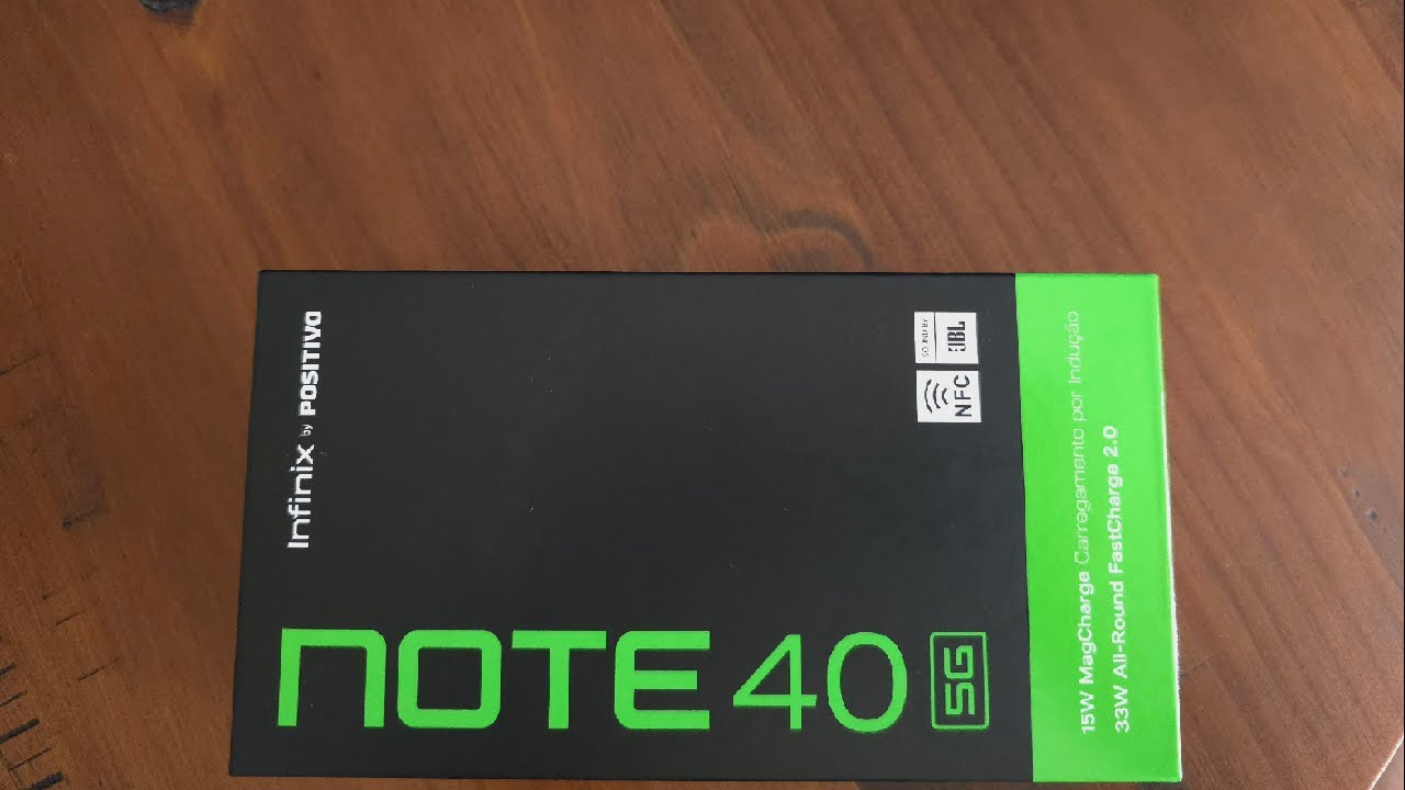 Infinix Note 40 5G: Um celular com uma caixa que vem com tudo!