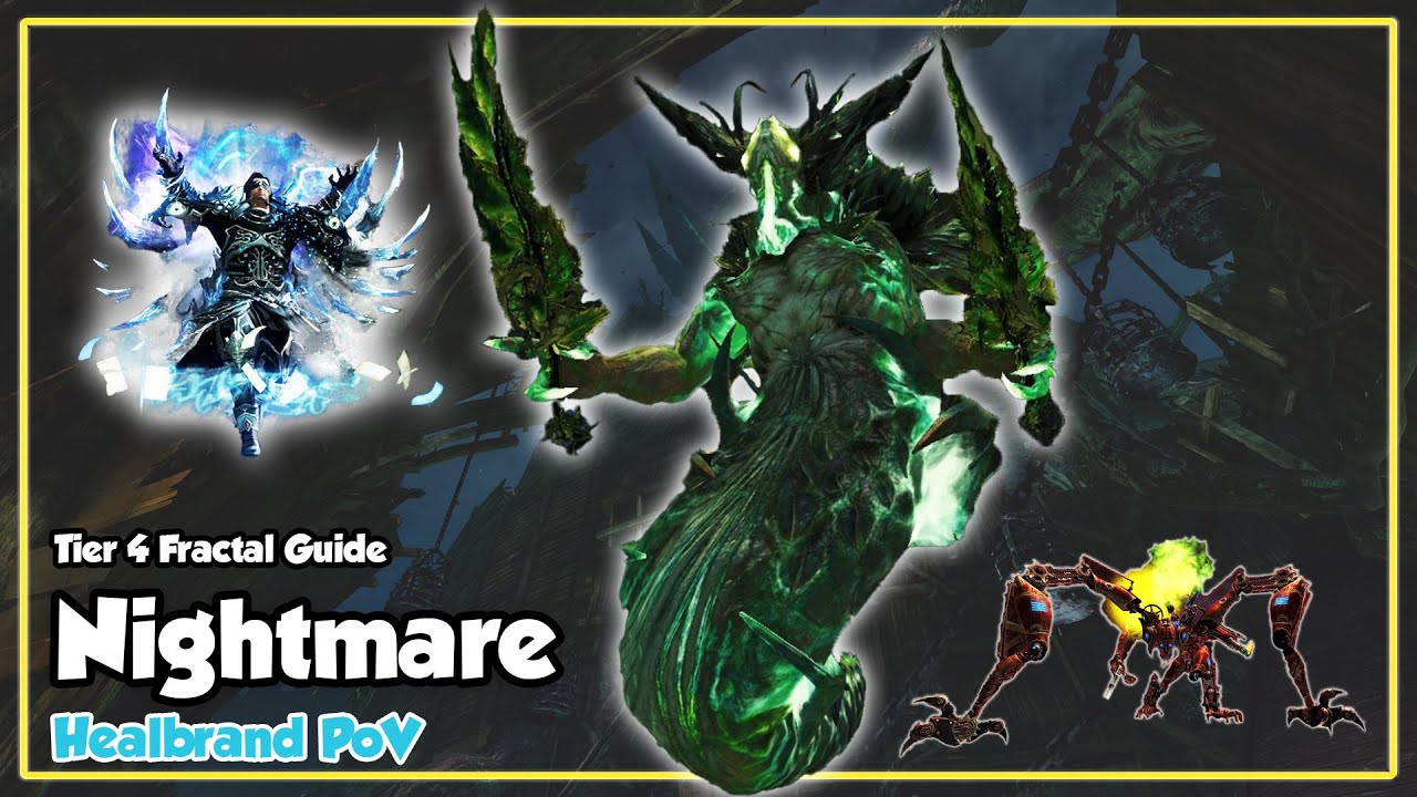 GW2 Fractals of the Mists - T4 Nightmare Fractal Guide & Live playthrough Healbrand PoV