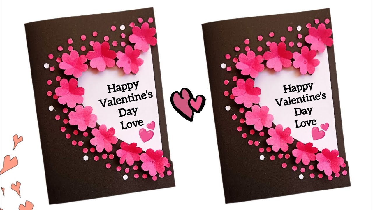 Valentine's day gift card / valentine's day card / easy card making tutorial gift for valentine day