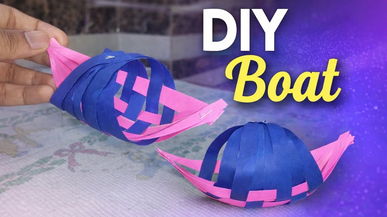DIY Paper Boat | Easy Handmade Boat Craft | Paper Craft Idea for School Project
