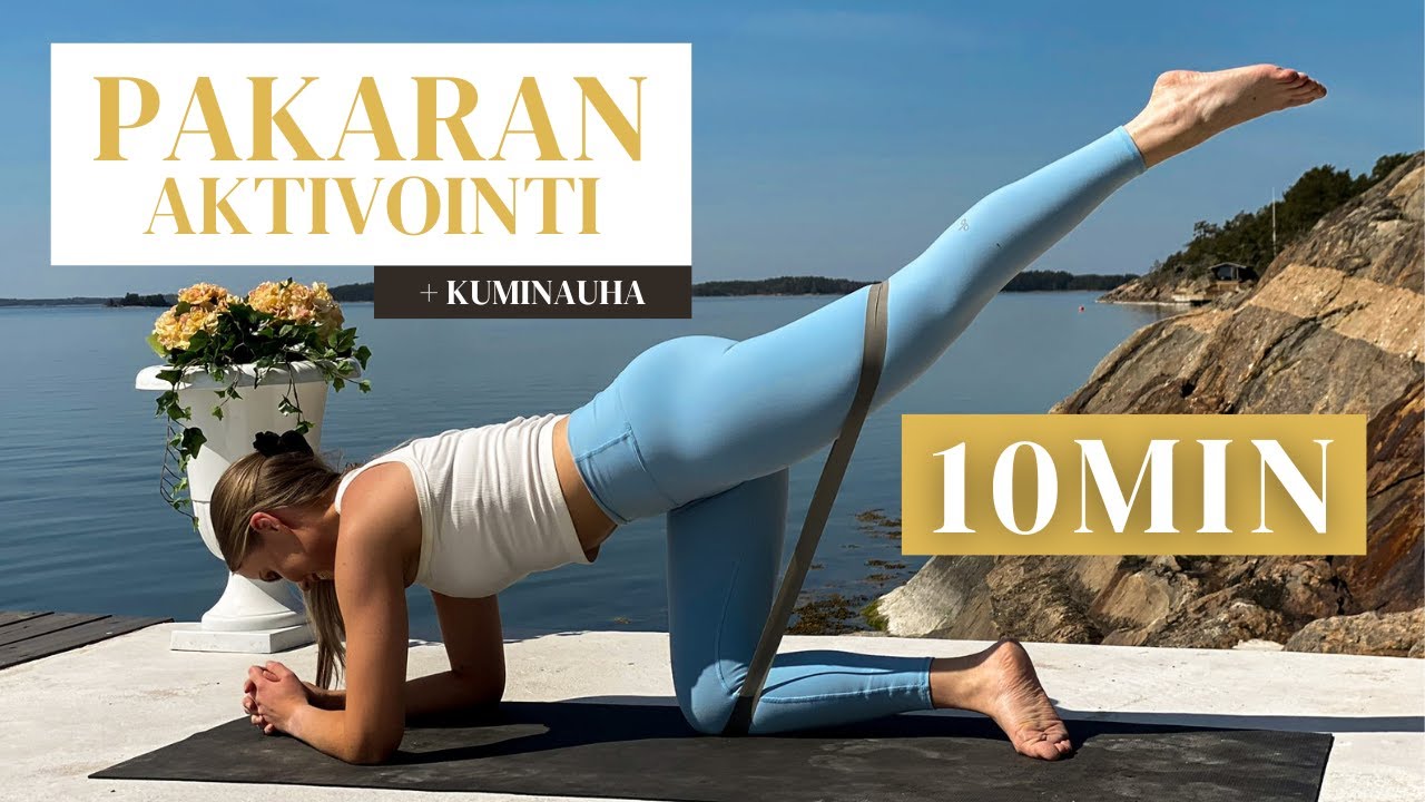10min pakaran aktivointi kuminauhalla - treeni kokonaan maassa