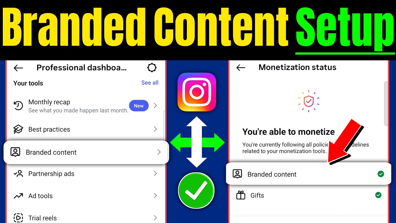 Instagram branded content setup 🎉 | Branded content tool on instagram