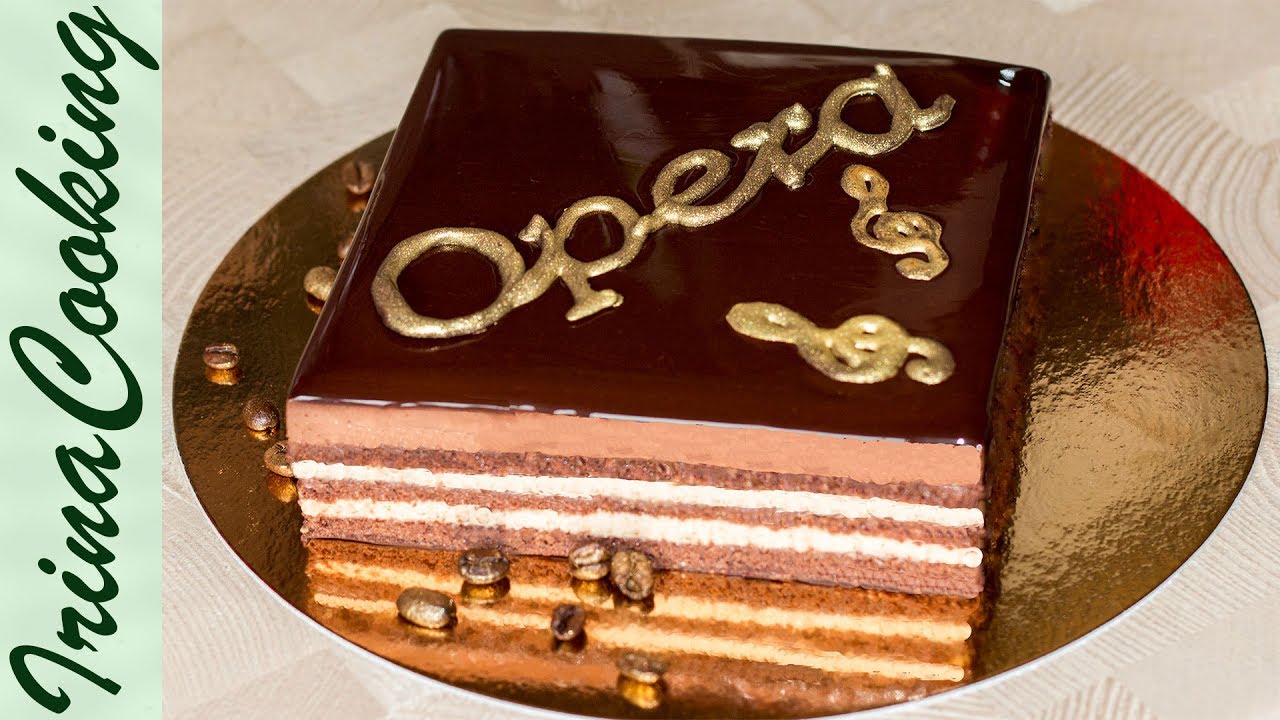Торт ОПЕРА с Зеркальной Глазурью 🍰 Opera Cake
