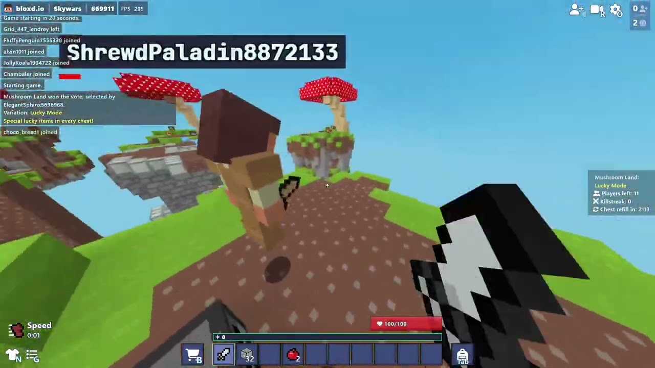Skywars with my new keybinds