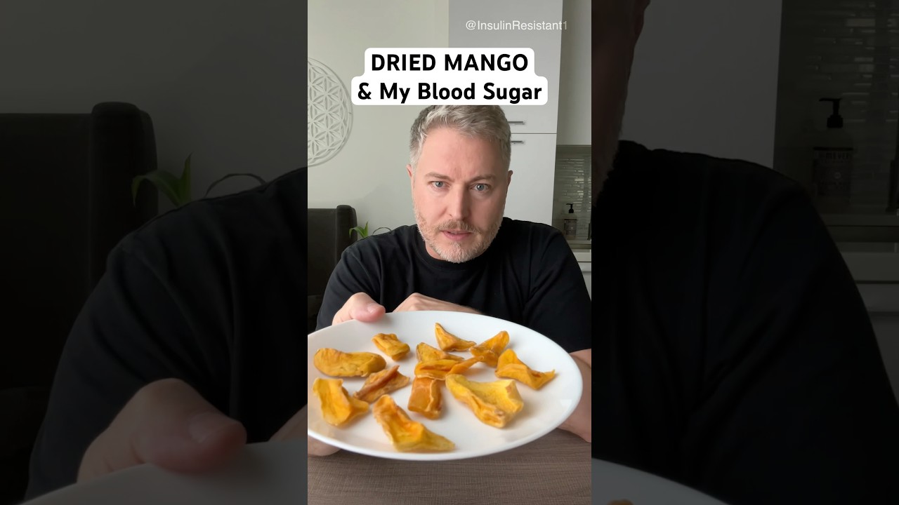 Dried mango and my blood sugar. #glucose #bloodsugar #driedfruit