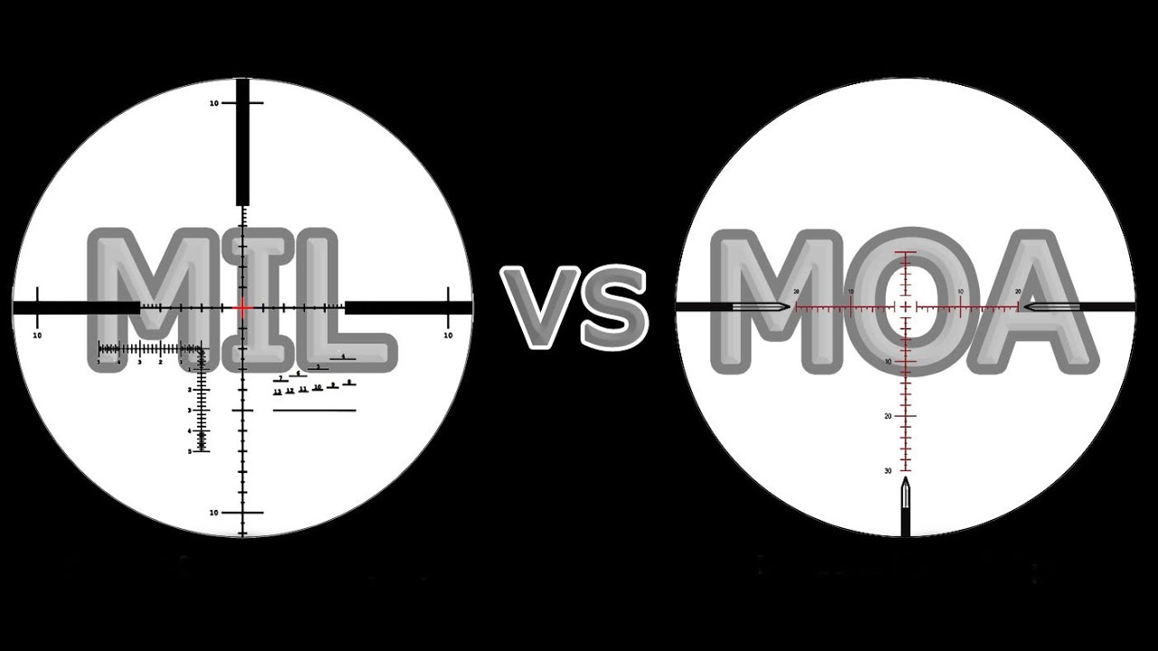 MIL vs MOA الفرق بين نواظير موا ومل