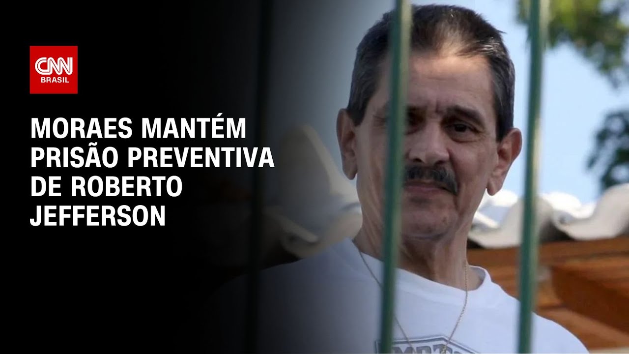 Moraes mantém prisão preventiva de Roberto Jefferson | LIVE CNN