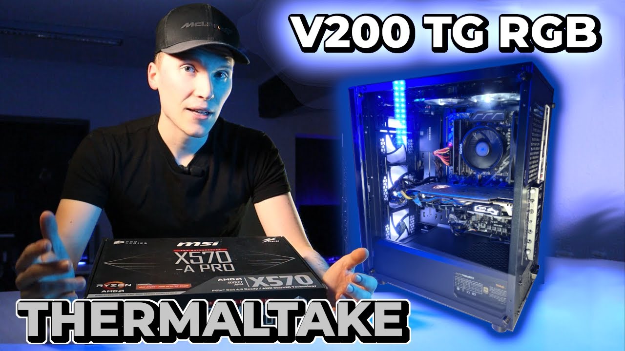 I build my Ryzen 5 Streaming PC Inside the V200 TG RGB