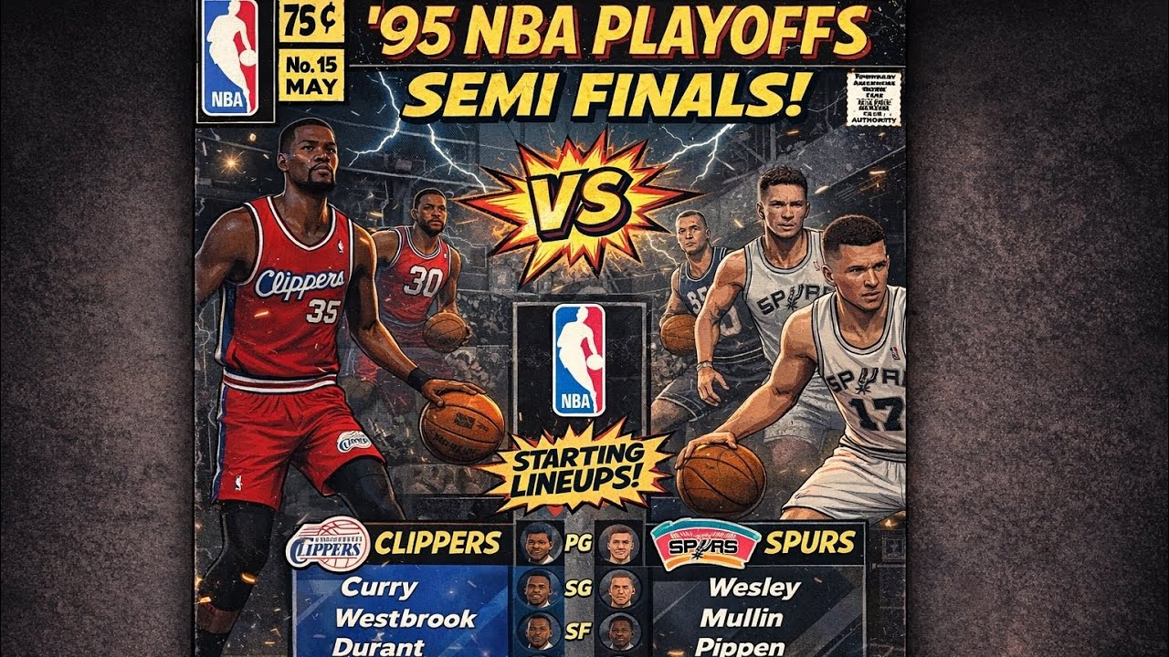 Jordan Era 1995 Playoffs Semi Finals Curry/Durant Clippers 3x🏆 vs Spurs 