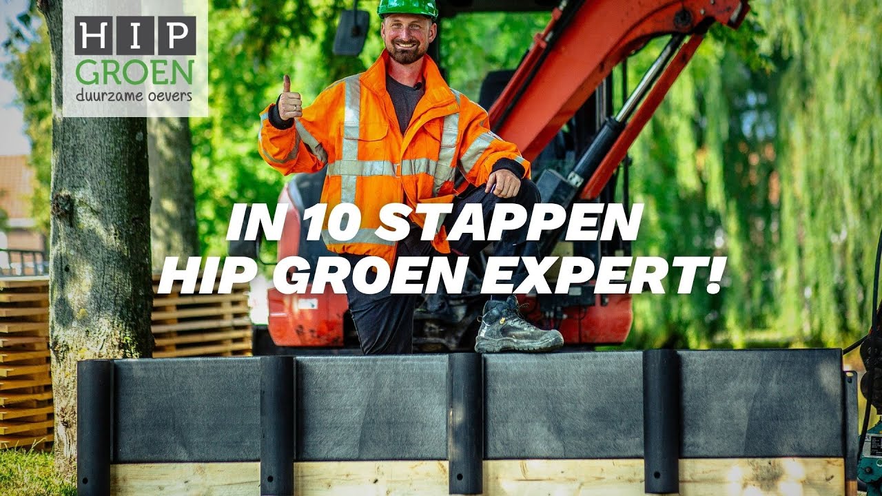 Kunststof Beschoeiing HIP Groen - Plaatsing instructie