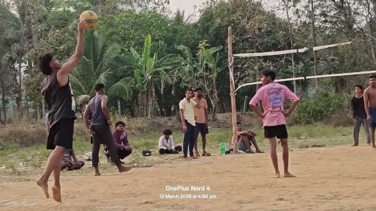 Festival vibes.. Volleyball match
