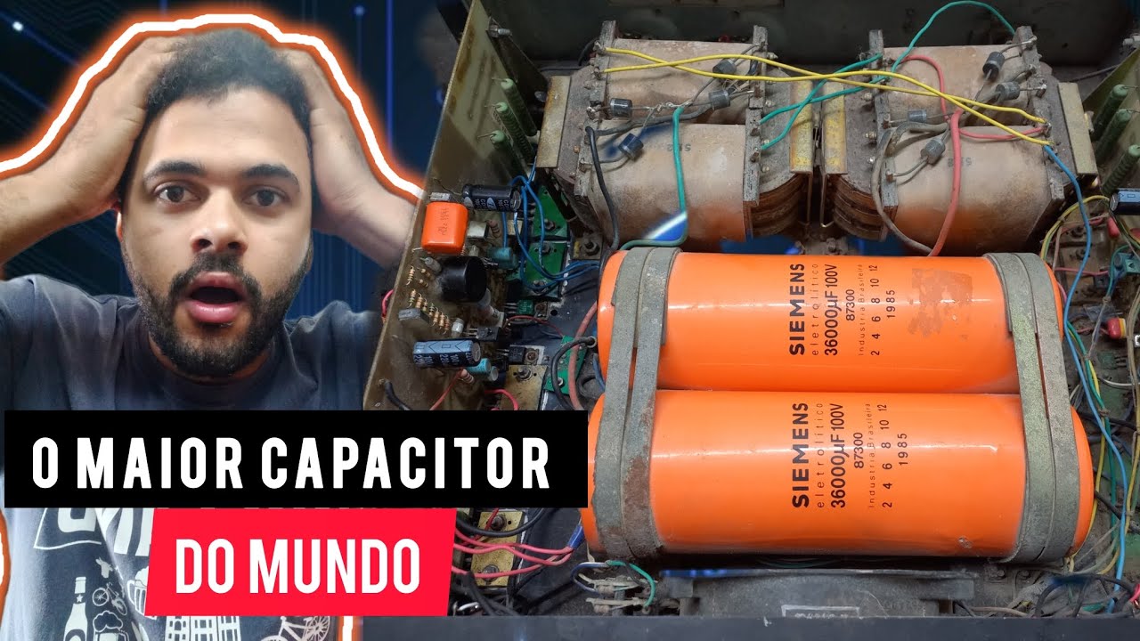 O MAIOR CAPACITOR DO MUNDO - Amplificador Micrologic M1000