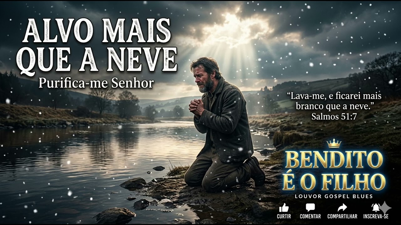 🎸ALVO MAIS QUE A NEVE | Um Clamor de Perdão em Blues Gospel