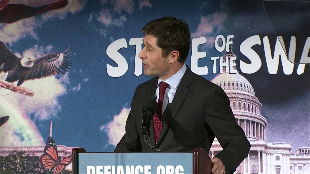 Jacob Frey speaks at 'State of the Swamp' event in DC
